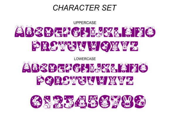Rainbow Wonderful Font PNG with transparent background - Preview 5