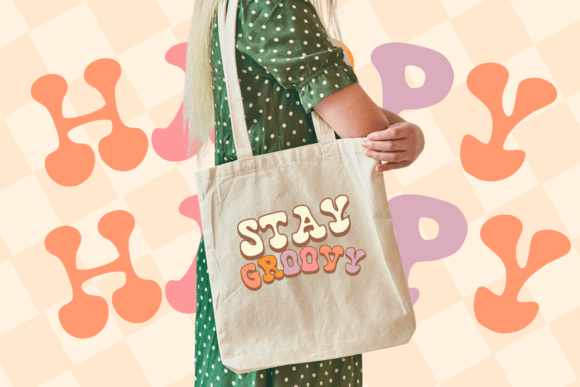Retro Fall Font PNG with transparent background - Preview 3