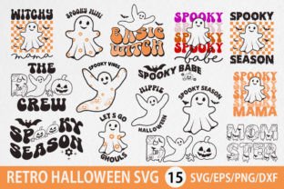 Retro Halloween SVG Bundle Graphic by EM STORE · Creative Fabrica