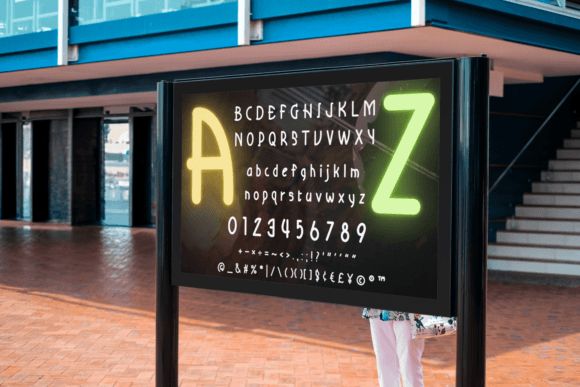 Semi Science-fiction Font PNG with transparent background - Preview 6