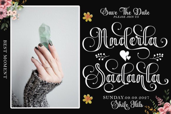 Antalea Outline Font - Preview 2