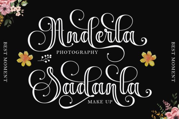Antalea Outline Font - Preview 3