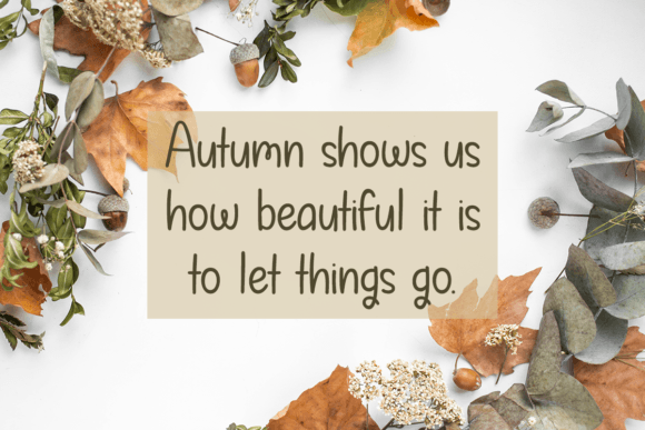 Autumn in September Font - Preview 2