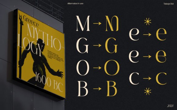 Black Gold Font - Preview 3