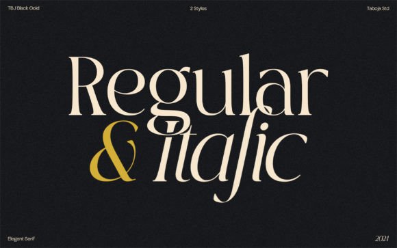 Black Gold Font - Preview 4