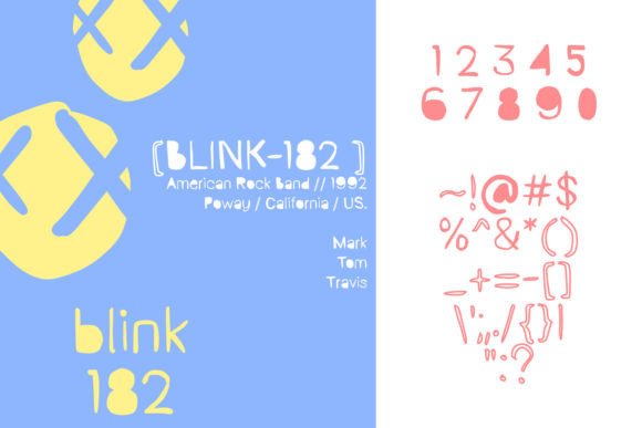 Child Block Font PNG with transparent background - Preview 2
