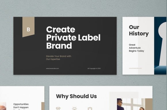Preview of Canva Brand Proposal Layout Template marketing presentation template