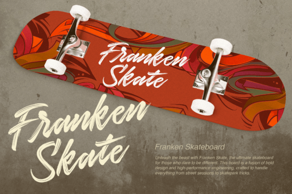 Deviantly Brush Font PNG with transparent background - Preview 4