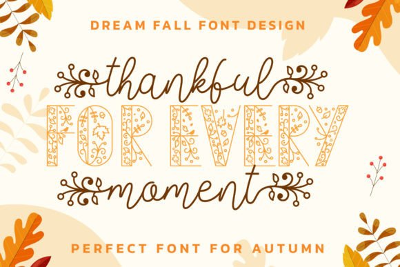 Dream Fall Duo Font - Preview 1