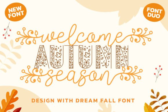 Dream Fall Duo Font - Preview 4