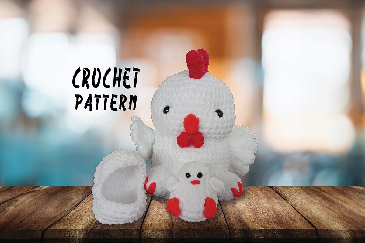 Funny Plush Chicken Crochet Pattern