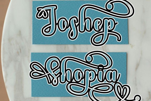 Grandpa Outline Font PNG with transparent background - Preview 2