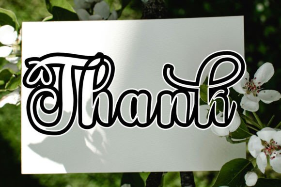 Grandpa Outline Font - Preview 6