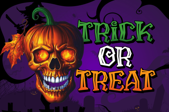 Hollow Witch Font PNG with transparent background - Preview 1
