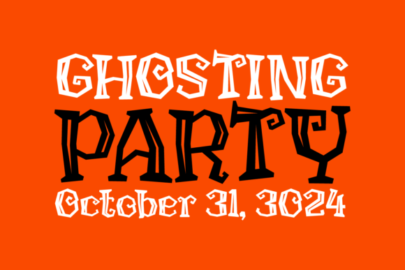 Hollow Witch Font PNG with transparent background - Preview 4