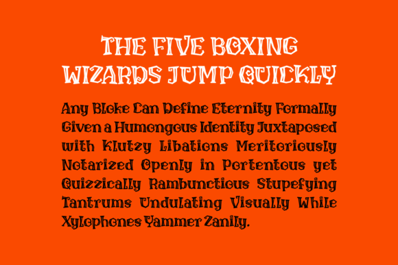 Hollow Witch Font PNG with transparent background - Preview 5