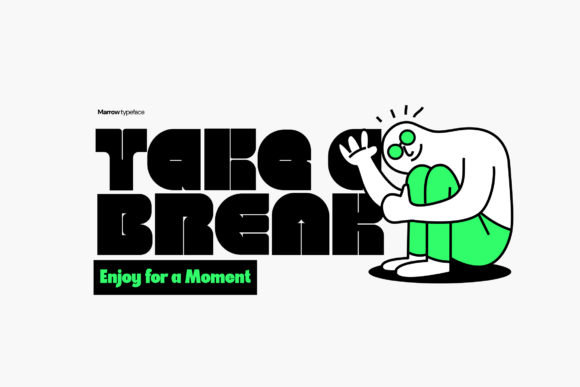 Marow Block Font PNG with transparent background - Preview 5