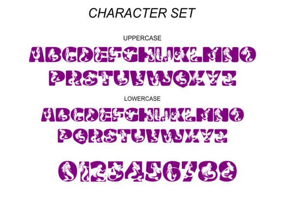 Mermaid Lovely Font PNG with transparent background - Preview 5