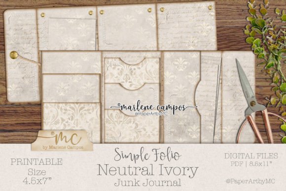 Neutral Folding Folio, Ivory
