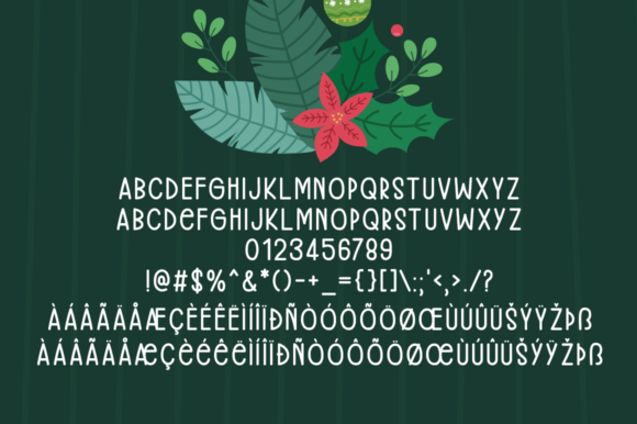 Precious Christmas Font PNG with transparent background - Preview 5