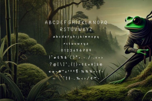 Ryumon Font PNG with transparent background - Preview 3