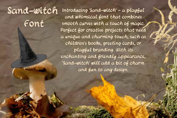 Sand-witch Font PNG with transparent background - Preview 2