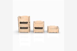 Stackable Storage Box Laser Cut File · Creative Fabrica