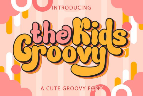 The Kids Groovy Polices d’Affichage Police Par Kido Studio