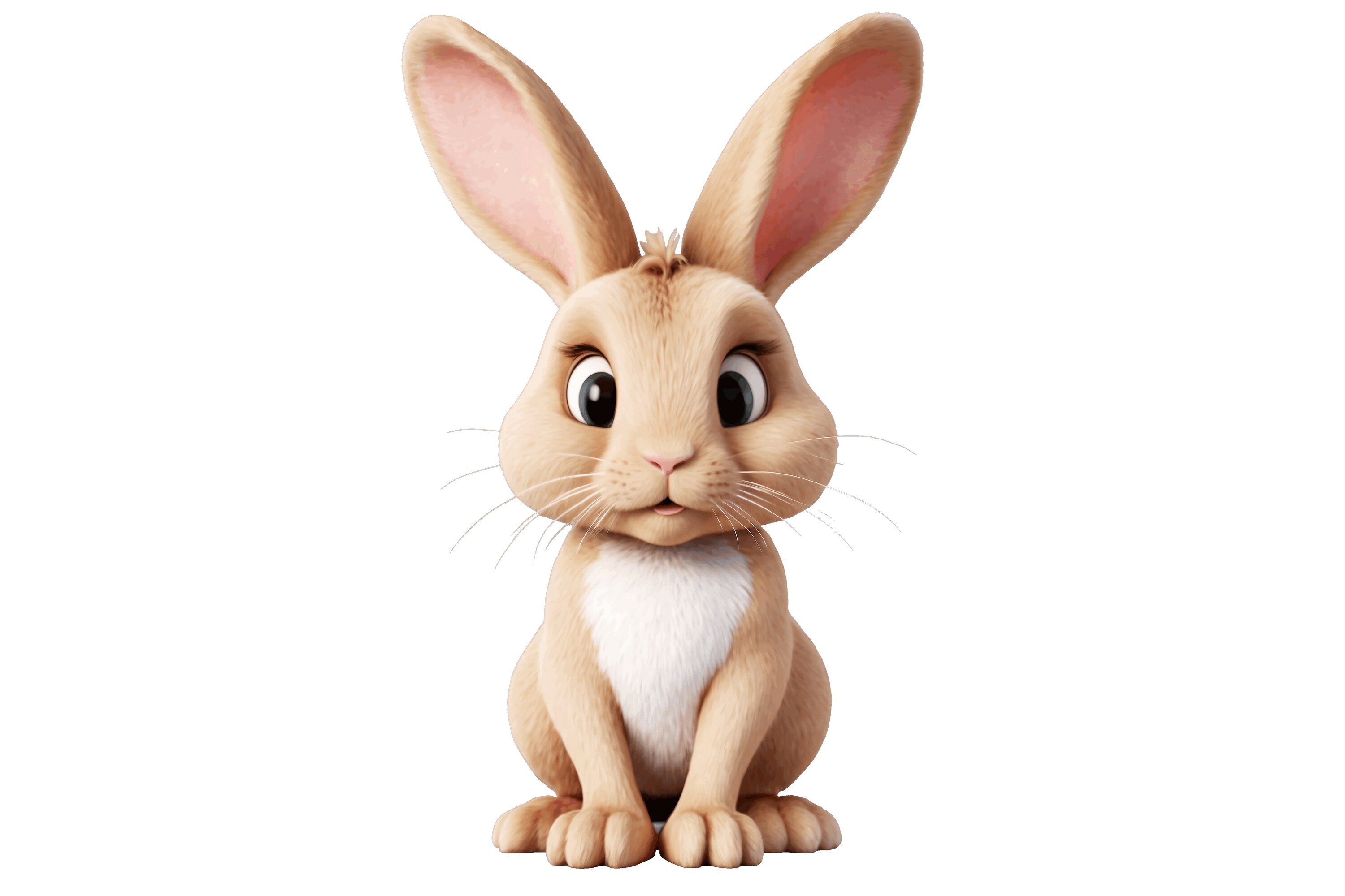 3D Rabbit Png Object Graphic by Forhadx5 · Creative Fabrica