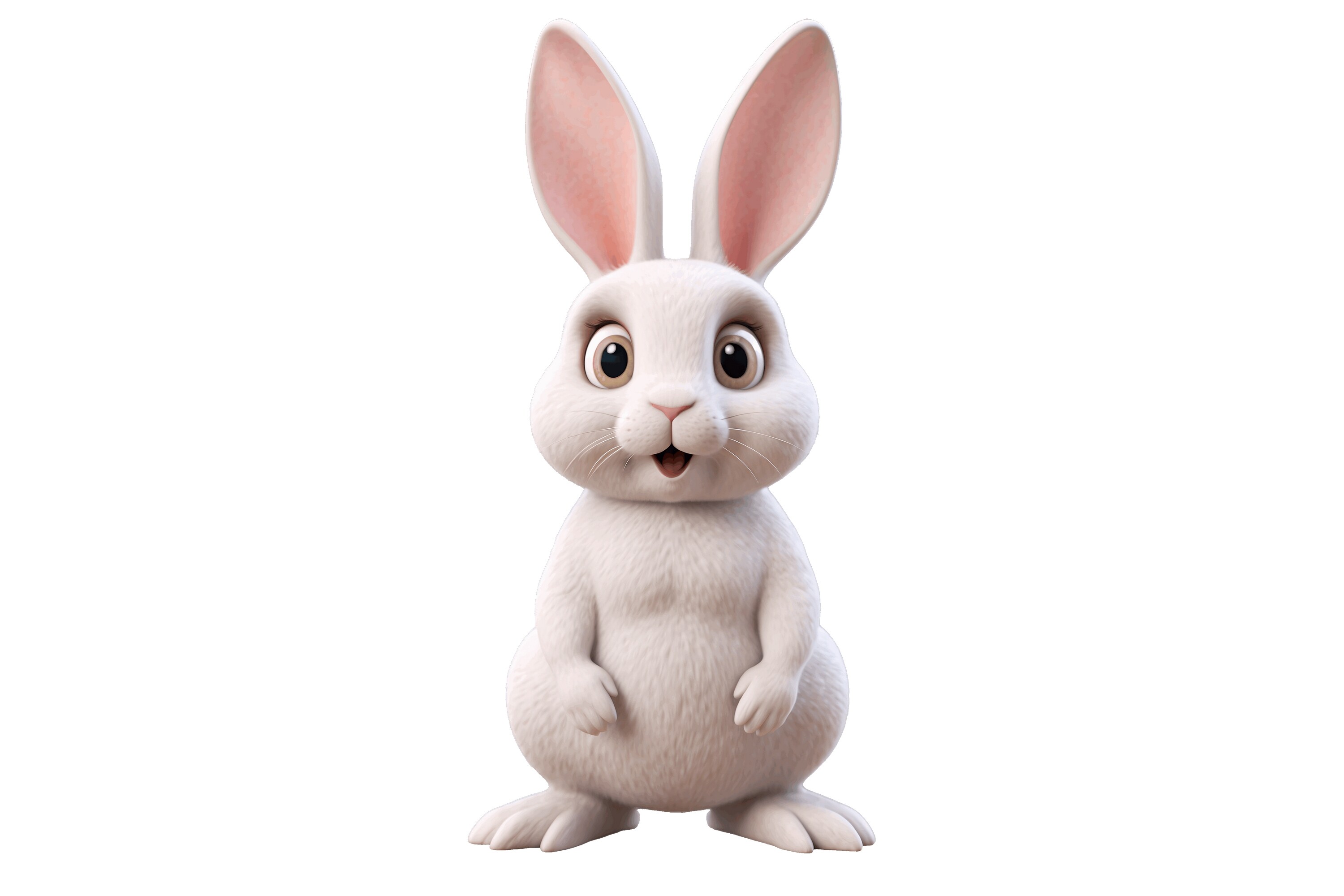 3D Rabbit Png Object Graphic by Forhadx5 · Creative Fabrica