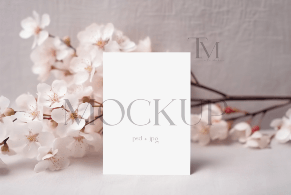 5x7 Mockup Greeting Card Mockup 5x7 Card Gráfico Invitaciones y Tarjetas de Felicitación Por TatiMockups