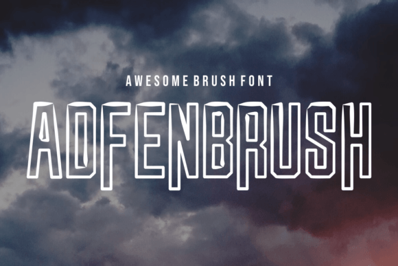 Adfenbrush Font - Preview 2