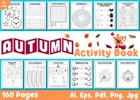 Autumn Activity Book for Kids Vol – 3
