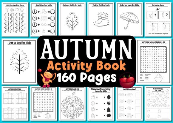 Autumn Activity Book for Kids Vol – 4