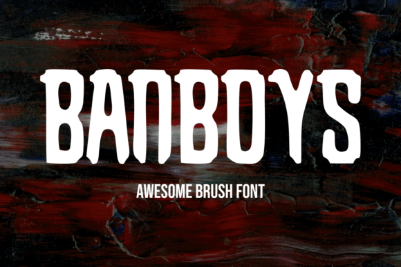 Banboys Font PNG with transparent background - Preview 3