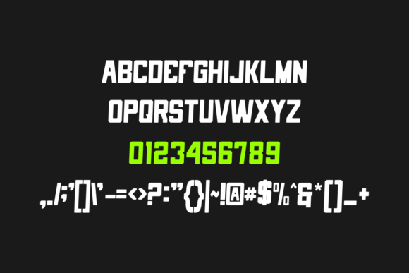 Bankerod Font PNG with transparent background - Preview 3