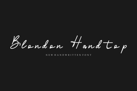 Blondon Handtop Font - Preview 3