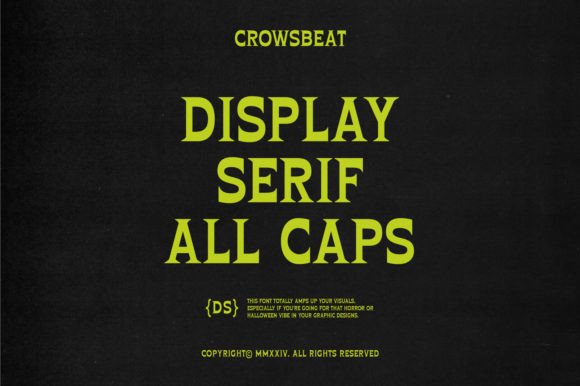 Crowsbeat Font - Preview 1