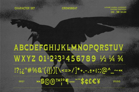 Crowsbeat Font - Preview 4