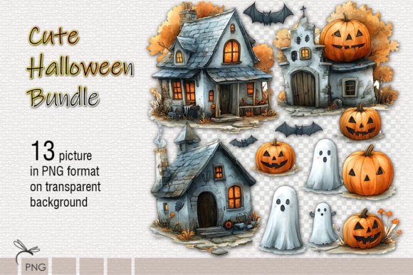 Cute Halloween Stickers Bundle