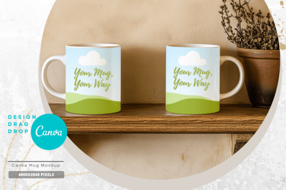 Easy-Edit Canva Mug Mockup Set 30