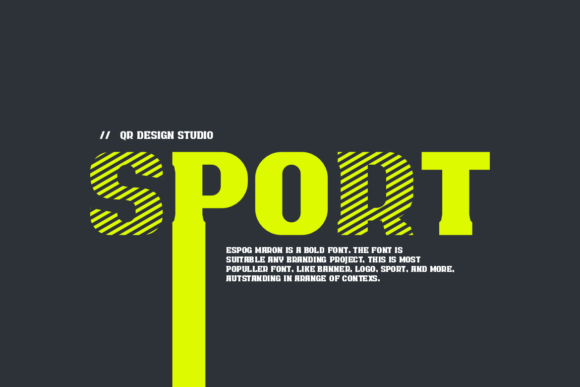 Espog Maron Font PNG with transparent background - Preview 2