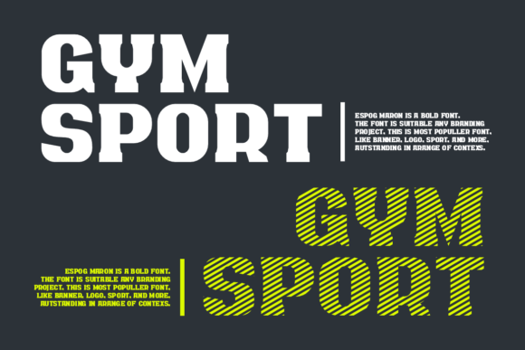 Espog Maron Font PNG with transparent background - Preview 3