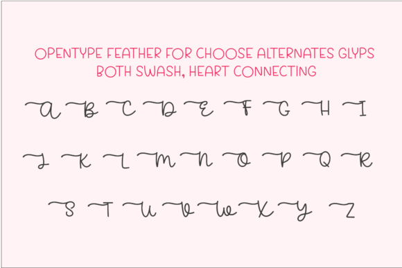 Girly Christmas Font PNG with transparent background - Preview 2