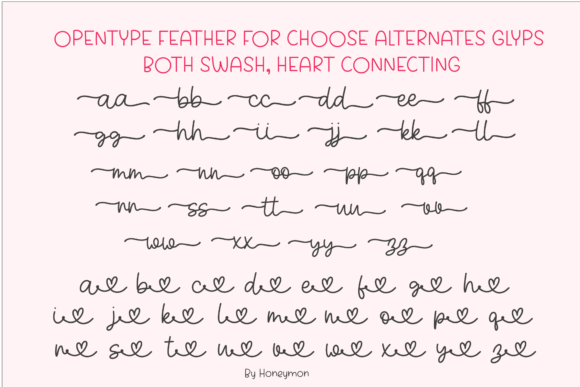 Girly Christmas Font PNG with transparent background - Preview 3