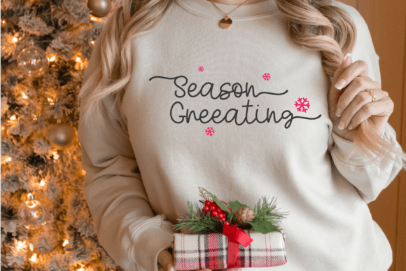 Girly Christmas Font PNG with transparent background - Preview 5