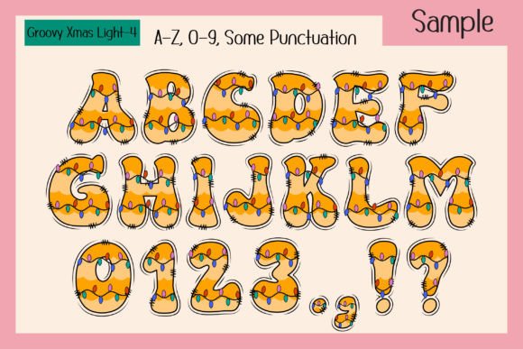 Groovy X'mas Light Font - Preview 5