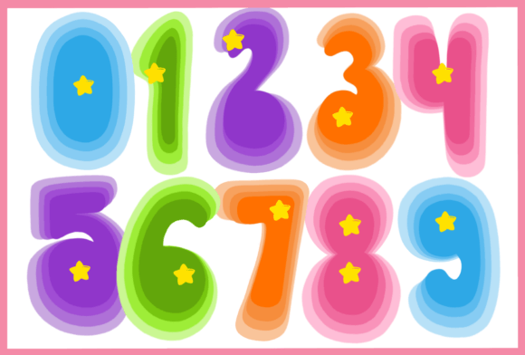 Rain Bow Font PNG with transparent background - Preview 2
