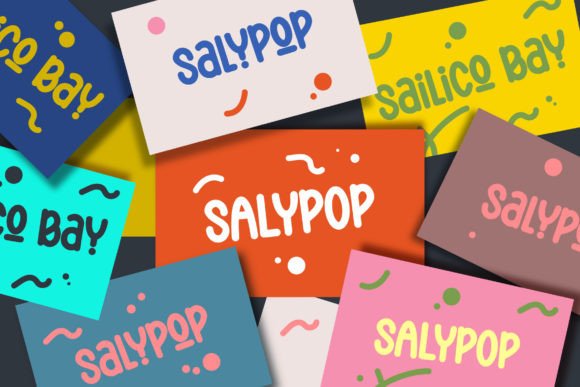 Salypop Font PNG with transparent background - Preview 5