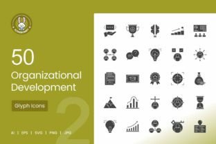 50 Organizational Development Icons Graphic by IconBunny · Creative Fabrica